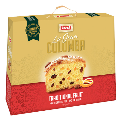 Gold Range Colomba Easter Cake Traditional Fruit 750g