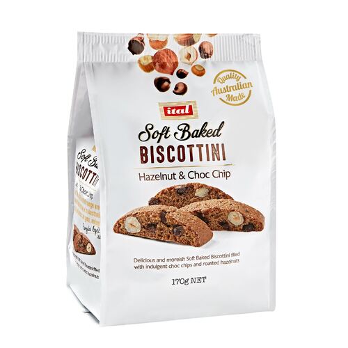 Bisccottini Hazelnut & Choc Chip 170G